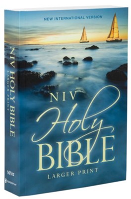 NIV Holy Bible, paperback, Larger Print