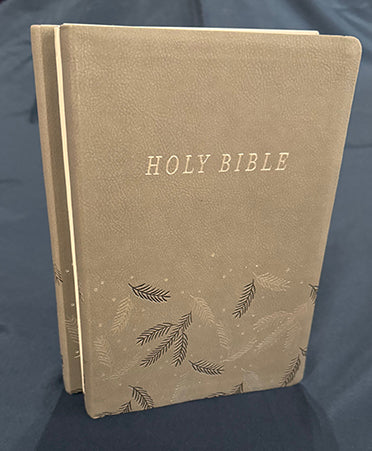 NIV Leathersoft Bible and Quiet Time Journal (Gray)